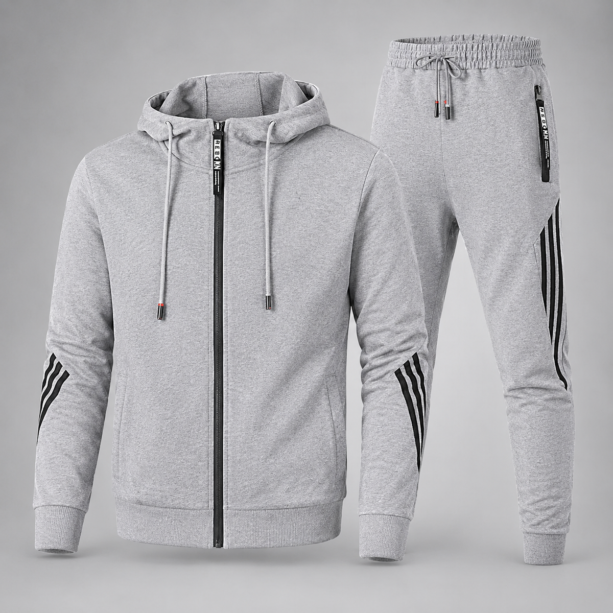 Tuta Uomo Completa – Felpa con Zip e Cappuccio + Pantaloni Jogger